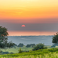 Sicilian countryside at sunset